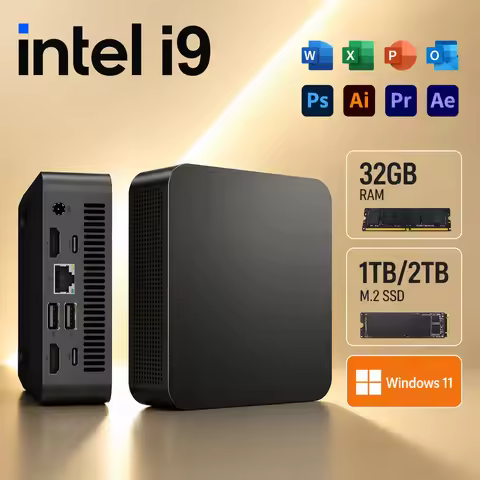 LENO Mini PC Windows 11 Intel Core i9-9900 32GB RAM 2TB SSD FHD Bluetooth WiFi6 Gaming Office 4K HDM