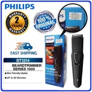 Philips USB Rechargeable Beardtrimmer Series 1000 BT1214/15 (1-7mm) Original Philips Malaysia【Ready 