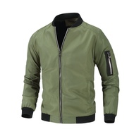 Large Size M-8XL Men Jacket Loose Stand-up  Bomber Jacket Fat Windproof Slim Fit 6XL/7XL/8XL