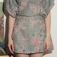 Jolie Clothing Mina + Obi Belt Batik/ Floral/ Mini Skirt/ Mini Skort/ Skirt Pants Wanita