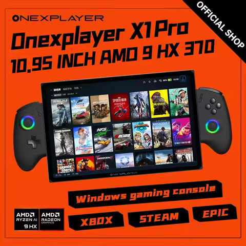 OneXPlayer X1pro AI 470 Onexconsole 10.95 Inch Qculink 100W GaN charger Replaceble D-PAD Wins 11 AI 