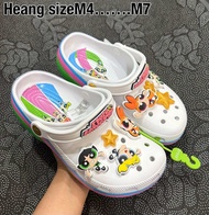 รองเท้าพร้อมตัวติดcrocs นิ่มเบาใส่สบาย