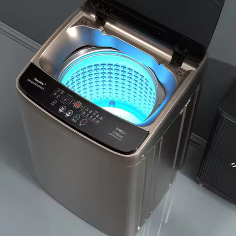 8.5kg Plastic Lid Fully Automatic Overhead Small Pulsator Washing Machine, Household Wind-driven Dry