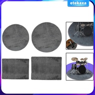 [Etekaxa] Electrical Drum Carpet Drum Rug for Apartment Electric Drum Drummers Gift