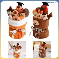 [LsxmzMY] Capybara Plush Flowers Bouquet Adorable Doll Bouquet Handmade Capybara Stuffed Animal for 