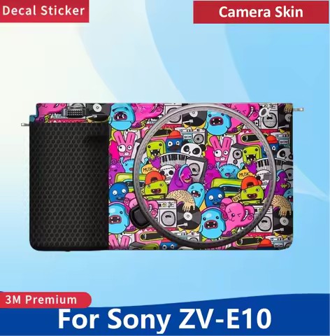 For sony ZV-E10 Decal Skin Camera Sticker Vinyl Wrap Anti-Scratch Protective Film ZVE10