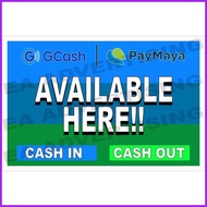 ¤ ✿ GCash | Paymaya Cash In Cash Out Tarpaulin