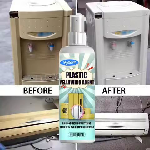 Plastic Refresh Spray Effective Whitening & Stain Removal Car Interior Cleaner Air Conditioning Deic