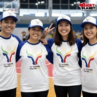 Shirt Planet 33rd Sea Games 3/4 Raglan Net Cap Sport Outdoor Apparela Unisex T-Shirt