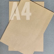 Samsons Paper A4 Size Kraft Paper 80 GSM Thickness Wrapping Paper 100 Sheets Brown Paper