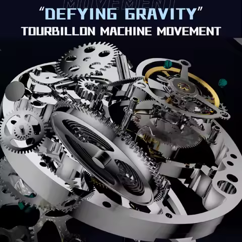 AESOP 7025 Flying Tourbillon Movement Watch Brand For Men Skeleton Mechanical Luxury Watches Wterpro