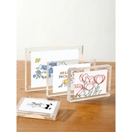 Clear Acrylic Photo Frame Strong magnet Card Holder Picture Stand Picture Frames Acrylic Photo Frame