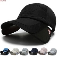 MAURICE Sunscreen Baseball Hat, UPF50+ Breathable Fishing Hat, Sun Hat Quick Dry UV Protection Foldable Anti-UV Caps Running