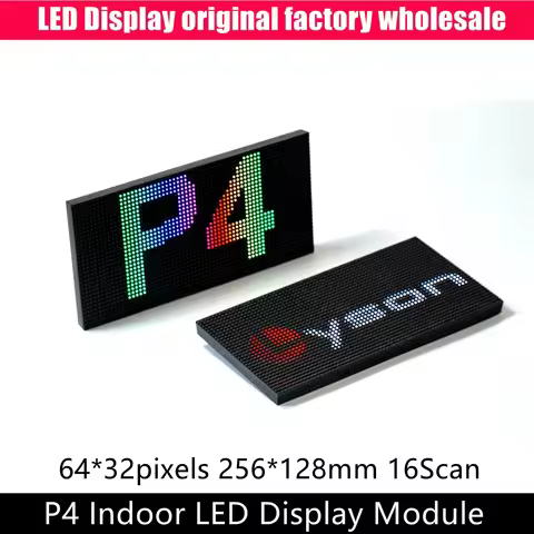 P4 Indoor SMD 3IN1 RGB LED Matrix Module 64x32 Pixels Video Display Full Color Panel 1/16 Scan 256mm