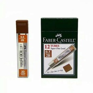 FABER CASTELL 2B PENCIL CONTENTS 0.5/0.7MM MECHANICAL PENCIL CONTENTS (1 PACK OF 12TUBE)