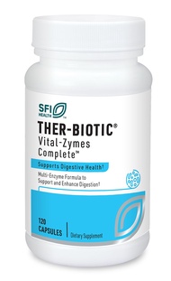 Ther-Biotic Vital-Zymes Complete Digestive Enzymes - Helps Aid Digestion and Breakdown Proteins, Pep