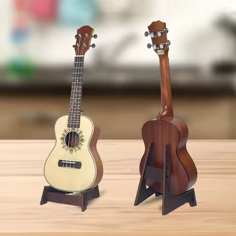 Wooden Guitar Holder Guitar Support Stand Floor Stand Ukulele Storage Rack Stringed Instrument for A