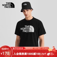 北面（The North Face） 北面短袖T恤男运动户外舒适透气春季上新|5JZS JK3/黑色 XXL/185