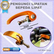 pengunci lipatan sepeda lipat clamp frame kunci tengah as qr quick release