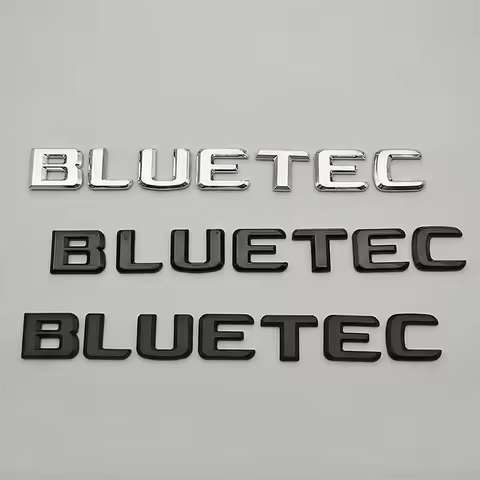 3D BLUETEC Car Rear Trunk Letters Badge Emblem Decal Sticker For Mercedes Benz W212 W166 ML350 GL350