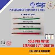 (PER METER) Phelps Dodge PD THHN/THWN-2 (STRANDED WIRE) #14(2.0mm) #12(3.5mm) #10(5.5mm) #8(8.0mm)