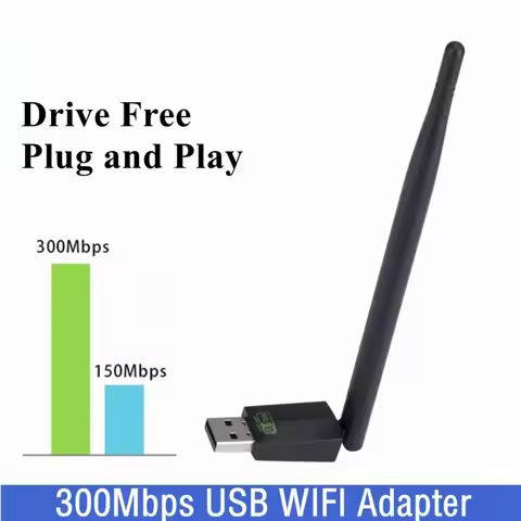 300Mbps WIFI Adapter Wireless Network Card Play and Play Mini USB Wi Fi Adapter LAN Wi-Fi Receiver F