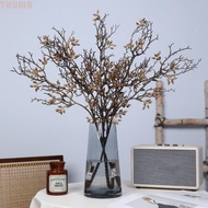 THUMB Artificial Plant Dead Branch, Lifelike Real Touch Eucalyptus Fruit Branch, Faux Plant Plastic 