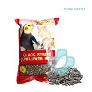 Emas 10 Black Stripe Sunflower Seed 350g, 1kg Bird Hamster Sugar Glider Squirrel Food Kuaci USA Maka