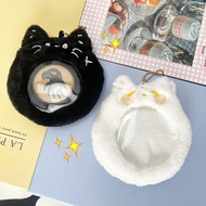 Cute Plush Badge Bag Gift 58/75mm Transparent Window Badge Display Bag Bag Ornaments Key Chain Badge