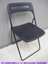 台北二手家具 百豐悅 新北二手傢俱-二手 摺疊椅 黑色 塑膠椅 折疊椅 會議椅 洽談椅 餐椅 五股二手家具 士林二手家具