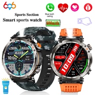 Smart Watch Military GPS Waterproof Original Design For Men Blue Tooth Call Health Monitor With LED 