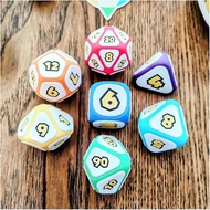 Mushroom Party Tabletop Role-Playing Game Dice, DND Dice Set D&D Family Tabletop Board Games Dice, U