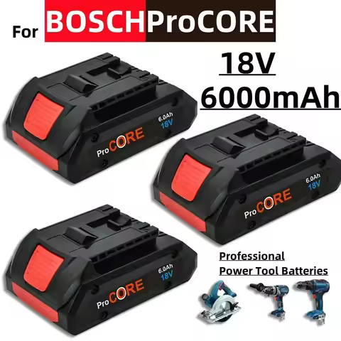 For BOSCH 18V ProCORE Li-ion Battery 21700 4.0Ah/5.0Ah/6.0Ah Replacement for Professional BAT609 BAT