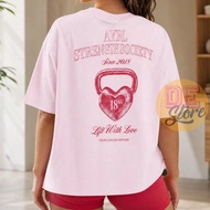 New Style AYBL STRENGTH SOCIETY Casual versatile sports T-shirt