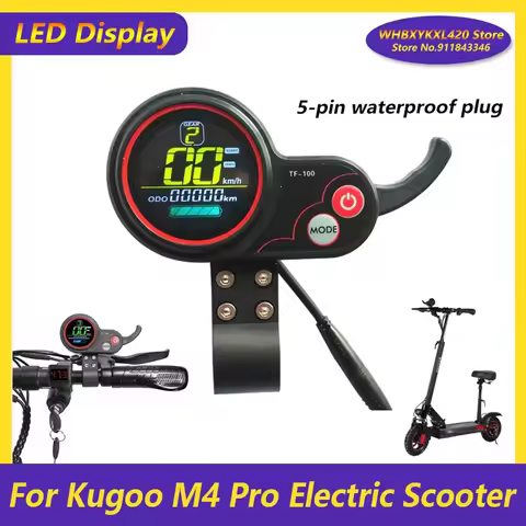 LED Display Throttle Instrument TF-100 5 pin 6pin for Kugoo M4 Pro Electric Scooter E-Scooter Thumb 