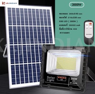 JDJINDIAN 8300L 300W ไฟ led โซล่าเซลล์ led ไฟสปอร์ตไลท์ solar light ไฟ Solar Cell ใช้พลังงานแสงอาทิตย์ Outdoor Waterproof แผงโซล่าเซลล์ Light โคมไฟพลังงานแสงอาทิตย์