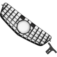 X AUTOHAUX Front Upper Hood Bumper Grille Grill for Mercedes-Benz E300 2009-2013 Front Upper Bumper 
