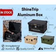 ShineTrip Premium Aluminum Alloy Storage Box 44L Camping Storage Box Aluminum Storage Box 44L