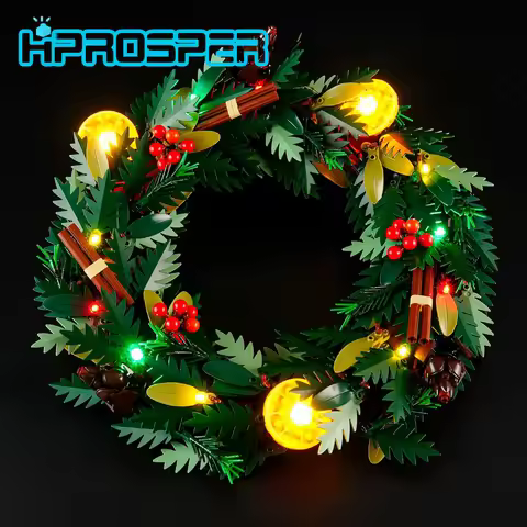 HPROSPER 5V LED Light (No Model) For LEGO 10340 Icons Christmas Wreath Light Up your Building Blocks