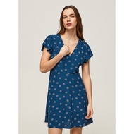 MISHIANA British Brand PEPE JEANS Girls Retro Printed Short-Sleeved Dress