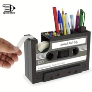 [GoodGirlm1] Vintage Cassette Tape Dispenser & - Retro Desk Organizer QQQ