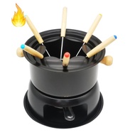 Chocolate Fondue Maker Set Multifunction Carbon Steel Ice Cream Chocolate Cheese Hot Pot Melting Pot Fondue Set