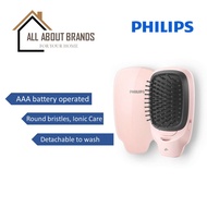 ((READY STOCK) Philips EasyShine Ionic Styling Hair Brush with Round bristles tips | Includes AAA battery - Pink / Blue