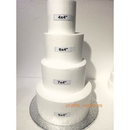 1pc. Styro Dummy Cake Styrofoam 3x4 4x4 5x4 6x4 7x4 8x4 9x4 10x4