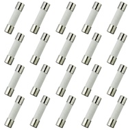 F6.3AL250V 5x20mm 6.3A 250V Fast-Blow Ceramic Fuses 6.3 amp 250 Volt 0.2x0.78 Inch Ceramic Tube Fuse