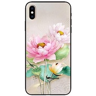Ốp lưng cho iPhone X - iPhone Xs - Xs Max - XR - iPhone 11 - 11 Pro Max - Sen Hồng Trắng Đẹp - Hàng 