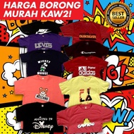 S - 10XL PLUS SIZE T-SHIRT Baju Borong Harga Lelong Sale Tshirt Random Sports Brand 6 Cartoon Men Clothes Tops T-Shirts