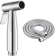 Bidet Sprayer, Stainless Steel Handheld Muslim Shower Shattaf Cloth Diaper Bidet Spray Gun Set for Toilet Attachment by Atalawa (Color : Sprayer and Hose)