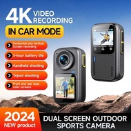 【High Quality】 Sports Action Camera Video Camera 4K30f Sports Camera Wifi Dual Screen 6Axis Antishak