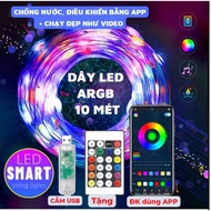 LED strip, ARGB LED chasing light string with 16 million colors, controlled by phone, led